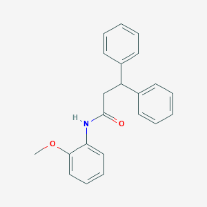 molecular formula C22H21NO2 B311473 N-(2-methoxyphenyl)-3,3-diphenylpropanamide 