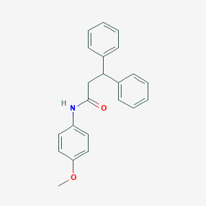 molecular formula C22H21NO2 B311474 N-(4-methoxyphenyl)-3,3-diphenylpropanamide 