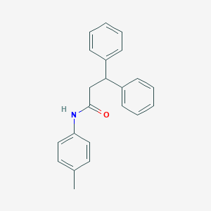 molecular formula C22H21NO B311475 N-(4-methylphenyl)-3,3-diphenylpropanamide 