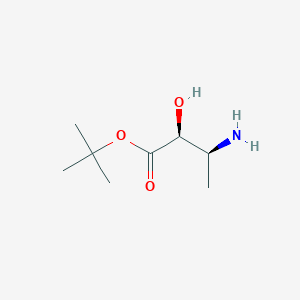 molecular formula C8H17NO3 B3114754 叔丁基-(2S,3S)-3-氨基-2-羟基丁酸酯 CAS No. 204587-92-8