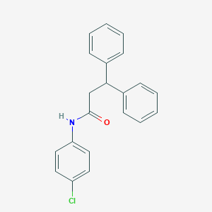 molecular formula C21H18ClNO B311476 N-(4-chlorophenyl)-3,3-diphenylpropanamide 
