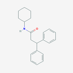 molecular formula C21H25NO B311477 N-cyclohexyl-3,3-diphenylpropanamide 