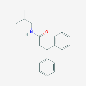 molecular formula C19H23NO B311479 N-isobutyl-3,3-diphenylpropanamide 