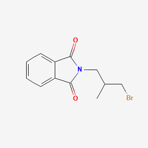molecular formula C12H12BrNO2 B3114796 2-(3-Bromo-2-methylpropyl)isoindoline-1,3-dione CAS No. 204856-97-3