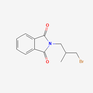 molecular formula C12H12BrNO2 B3114796 2-(3-溴-2-甲基丙基)异吲哚啉-1,3-二酮 CAS No. 204856-97-3