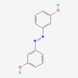 molecular formula C12H10N2O2 B3114807 3-[(3-Hydroxyphenyl)diazenyl]phenol CAS No. 2050-15-9