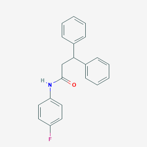molecular formula C21H18FNO B311483 N-(4-Fluorophenyl)-3,3-diphenylpropanamide 