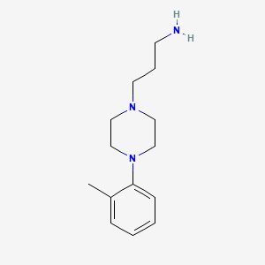 molecular formula C14H23N3 B3114832 3-[4-(2-Methylphenyl)piperazin-1-yl]propan-1-amine CAS No. 20529-21-9