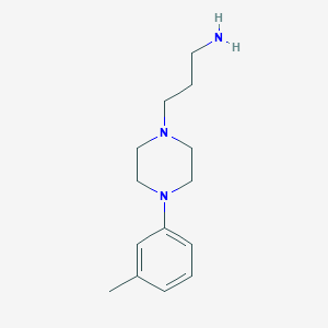 molecular formula C14H23N3 B3114835 3-[4-(3-Methylphenyl)piperazin-1-yl]propan-1-amine CAS No. 20529-22-0
