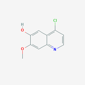 molecular formula C10H8ClNO2 B3114859 4-Chloro-6-hydroxy-7-methoxyquinoline CAS No. 205448-74-4