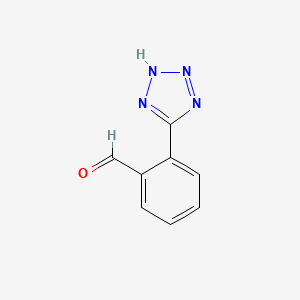 molecular formula C8H6N4O B3114860 2-(1H-tetrazol-5-yl)benzaldehyde CAS No. 205452-86-4