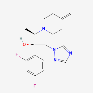 molecular formula C18H22F2N4O B3114874 (2S,3R)-2-(2,4-difluorophenyl)-3-(4-methylenepiperidin-1-yl)-1-(1H-1,2,4-triazol-1-yl)butan-2-ol CAS No. 2055038-61-2