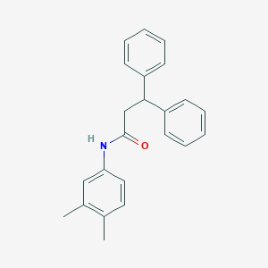 molecular formula C23H23NO B311488 N-(3,4-Dimethylphenyl)-3,3-diphenylpropanamide 