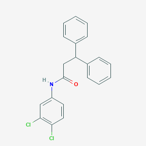 molecular formula C21H17Cl2NO B311489 N-(3,4-dichlorophenyl)-3,3-diphenylpropanamide 