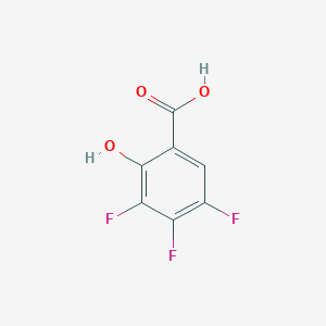 molecular formula C7H3F3O3 B3114908 3,4,5-Trifluoro-2-hydroxybenzoic acid CAS No. 205533-30-8