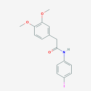 molecular formula C16H16INO3 B311491 2-(3,4-dimethoxyphenyl)-N-(4-iodophenyl)acetamide 
