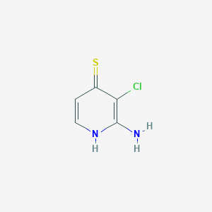 molecular formula C5H5ClN2S B3114916 2-Amino-3-chloropyridine-4-thiol CAS No. 2055759-39-0
