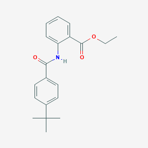 molecular formula C20H23NO3 B311492 Ethyl 2-[(4-tert-butylbenzoyl)amino]benzoate 