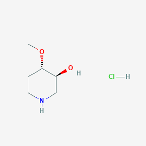 molecular formula C6H14ClNO2 B3114929 反式-4-甲氧基哌啶-3-醇盐酸盐 CAS No. 2055841-02-4