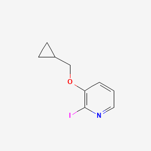 molecular formula C9H10INO B3114933 2-碘-3-环丙基甲氧基吡啶 CAS No. 205594-62-3