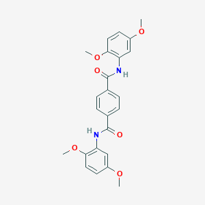 molecular formula C24H24N2O6 B311494 N,N'-bis(2,5-dimethoxyphenyl)terephthalamide 