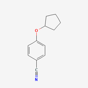 molecular formula C12H13NO B3114944 4-(Cyclopentyloxy)benzonitrile CAS No. 205752-38-1