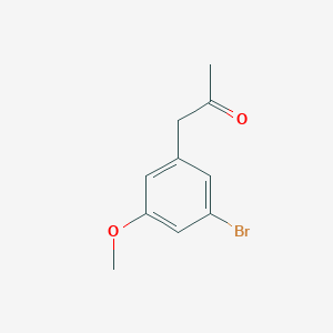molecular formula C10H11BrO2 B3114954 1-(3-Bromo-5-methoxyphenyl)propan-2-one CAS No. 205826-76-2