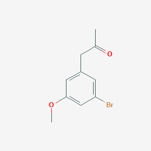 molecular formula C10H11BrO2 B3114954 1-(3-溴-5-甲氧基苯基)丙-2-酮 CAS No. 205826-76-2