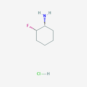 molecular formula C6H13ClFN B3114965 (1R,2S)-2-fluorocyclohexanamine hydrochloride CAS No. 2059908-57-3