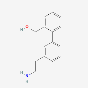 {2-[3-(2-Aminoethyl)phenyl]phenyl}methanol