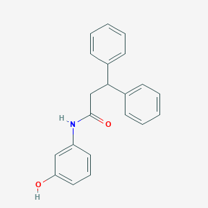 molecular formula C21H19NO2 B311498 N-(3-hydroxyphenyl)-3,3-diphenylpropanamide 