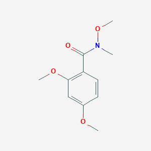 molecular formula C11H15NO4 B3114988 N,2,4-trimethoxy-N-methylbenzamide CAS No. 206051-18-5
