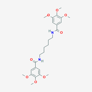 molecular formula C26H36N2O8 B311499 3,4,5-trimethoxy-N-{6-[(3,4,5-trimethoxybenzoyl)amino]hexyl}benzamide 