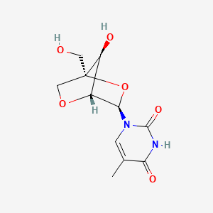 molecular formula C11H14N2O6 B3114992 1-(2'-O,4-C-亚甲基-β-D-呋喃核糖基)胸腺嘧啶 CAS No. 206055-67-6