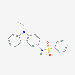 molecular formula C20H18N2O2S B311500 N-(9-ethyl-9H-carbazol-3-yl)benzenesulfonamide 