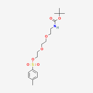 molecular formula C18H29NO7S B3115023 N-叔丁氧羰基 2-[(2-对甲苯磺酰氧基乙氧基)乙氧基]乙胺 CAS No. 206265-94-3