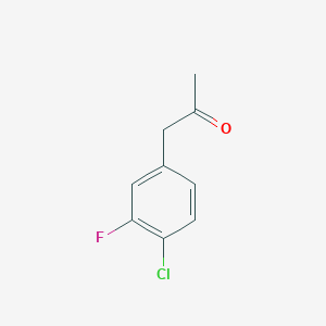 molecular formula C9H8ClFO B3115037 1-(4-Chloro-3-fluorophenyl)propan-2-one CAS No. 206362-95-0