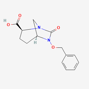 molecular formula C14H16N2O4 B3115052 (1S,2S,5S)-6-(Benzyloxy)-7-oxo-1,6-diazabicyclo[3.2.1]octane-2-carboxylic acid CAS No. 2064219-14-1