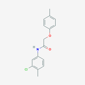molecular formula C16H16ClNO2 B311506 N-(3-chloro-4-methylphenyl)-2-(4-methylphenoxy)acetamide 