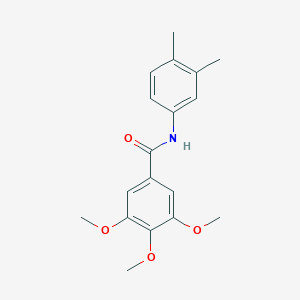 molecular formula C18H21NO4 B311510 N-(3,4-dimethylphenyl)-3,4,5-trimethoxybenzamide 