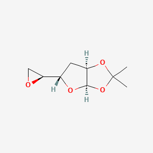 molecular formula C9H14O4 B3115130 (3aR,5S,6aR)-2,2-Dimethyl-5-((S)-oxiran-2-yl)tetrahydrofuro[2,3-d][1,3]dioxole CAS No. 20720-51-8