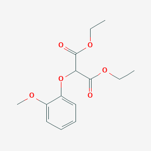 molecular formula C14H18O6 B3115149 二乙基(2-甲氧基)苯氧基丙二酸酯 CAS No. 20730-58-9