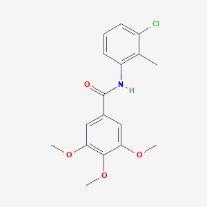 molecular formula C17H18ClNO4 B311515 N-(3-chloro-2-methylphenyl)-3,4,5-trimethoxybenzamide 