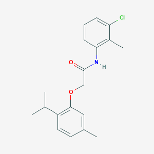 molecular formula C19H22ClNO2 B311521 N-(3-Chloro-2-methyl-phenyl)-2-(2-isopropyl-5-methyl-phenoxy)-acetamide 