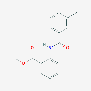 molecular formula C16H15NO3 B311523 Methyl 2-{[(3-methylphenyl)carbonyl]amino}benzoate 