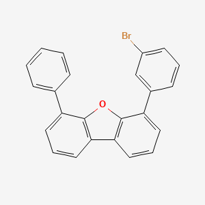 molecular formula C24H15BrO B3115238 4-(3-溴苯基)-6-苯基二苯并[b,d]呋喃 CAS No. 2088537-45-3