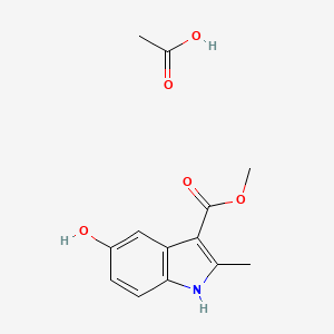 molecular formula C13H15NO5 B3115261 5-羟基-2-甲基-1H-吲哚-3-羧酸甲酯乙酸盐 CAS No. 2089333-97-9
