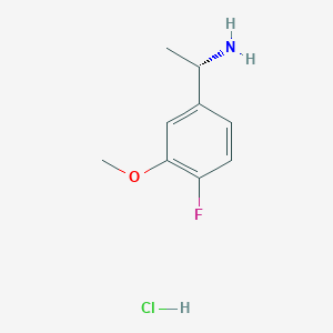 (S)-1-(4-Fluoro-3-methoxyphenyl)ethanamine hydrochloride