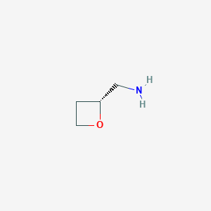 molecular formula C4H9NO B3115287 [(2R)-oxetan-2-yl]methanamine CAS No. 2090728-35-9