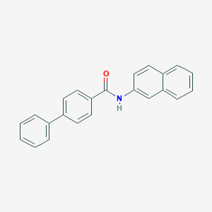 molecular formula C23H17NO B311529 N-(2-naphthyl)[1,1'-biphenyl]-4-carboxamide 
